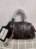Sac Boston Jade — Vintage en Cuir
