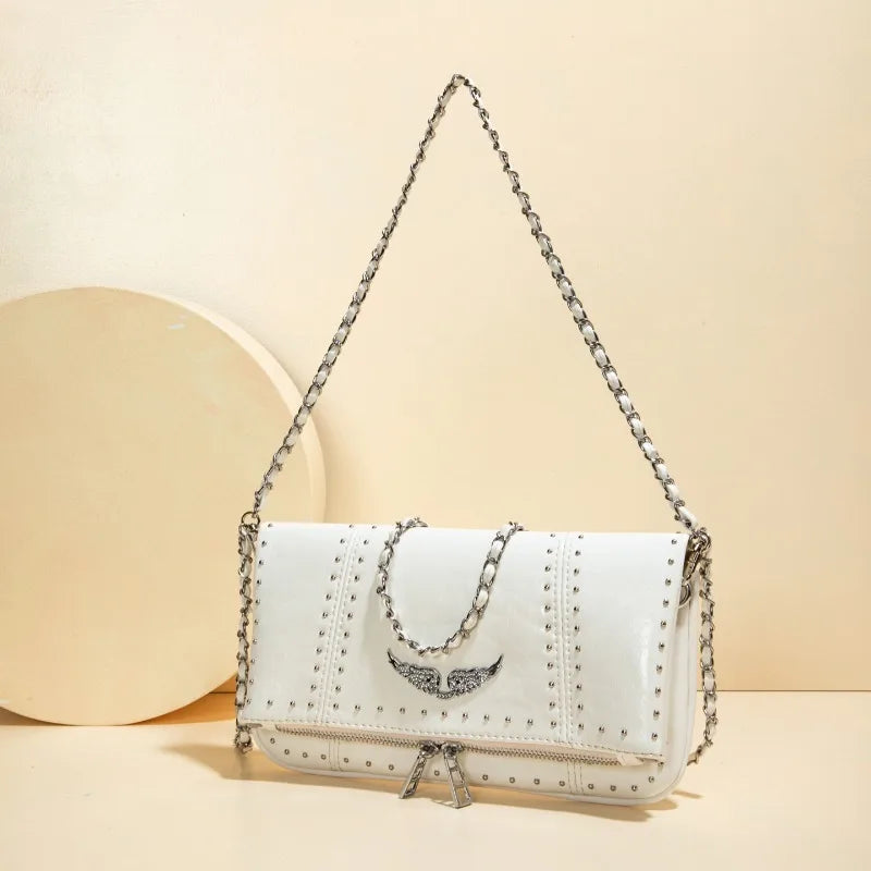 Sac Diamant — Cuir Mat Orné