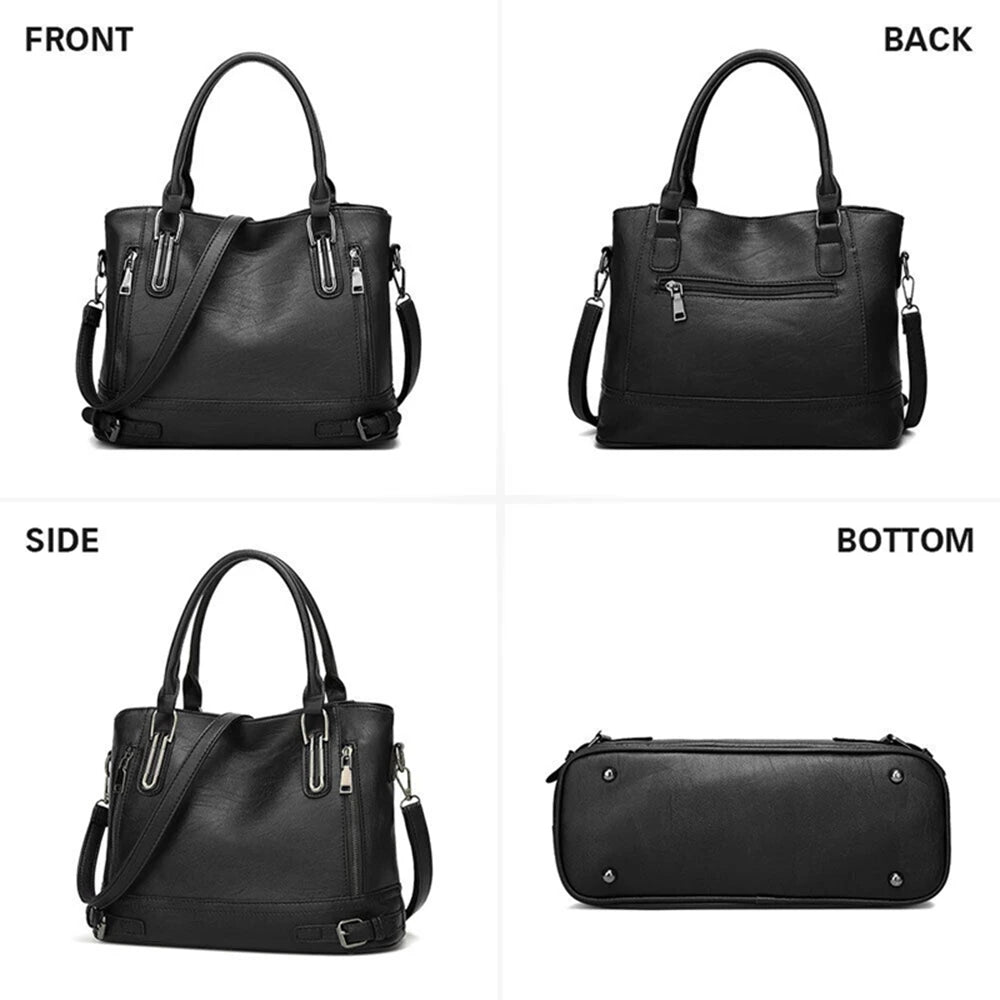 Sac Camille — Bandoulière Réglable en Cuir Souple